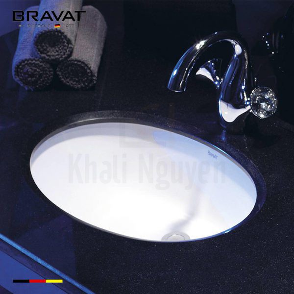 Chậu Rửa Lavabo Bravat C22102W-ENG Âm Bàn