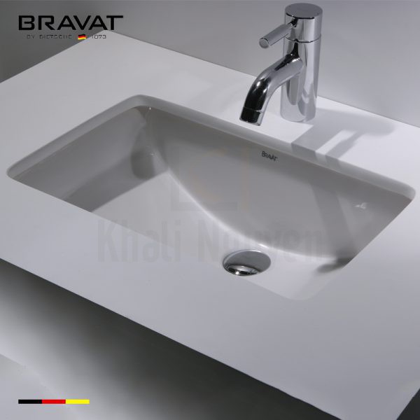 Chậu Rửa Lavabo Bravat C22131W-A-ENG Âm Bàn