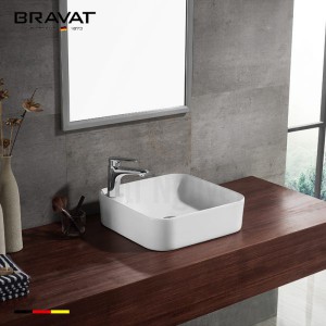 Chậu Rửa Lavabo Bravat C22238W-1-ENG Đặt Bàn