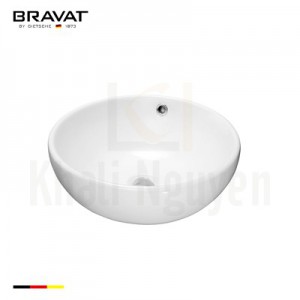 Chậu Rửa Lavabo Bravat C22283W-ENG Đặt Bàn
