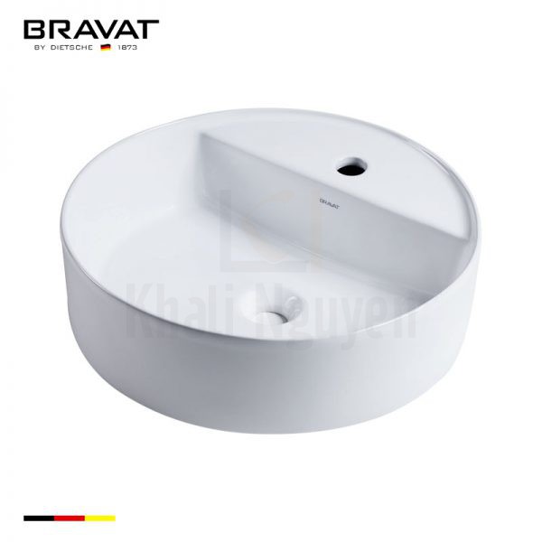 Chậu Rửa Lavabo Bravat C22284W-1-ENG Đặt Bàn