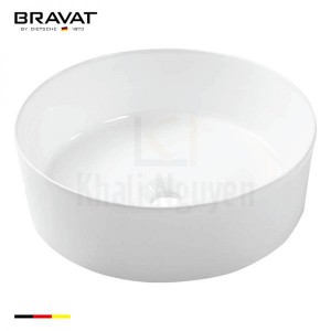 Chậu Rửa Lavabo Bravat C22284W-ENG Tròn Đặt Bàn