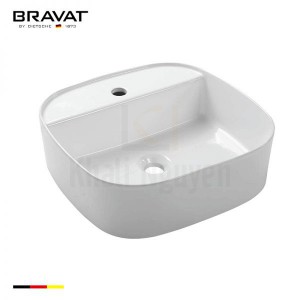 Chậu Rửa Lavabo Bravat C22286W-1-ENG Đặt Bàn