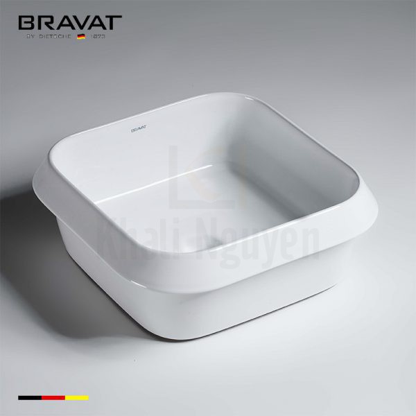 Chậu Rửa Lavabo Bravat C22288W-ENG Đặt Bàn
