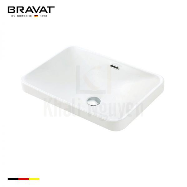 Chậu Rửa Lavabo Bravat C22332W-ENG Đặt Bàn