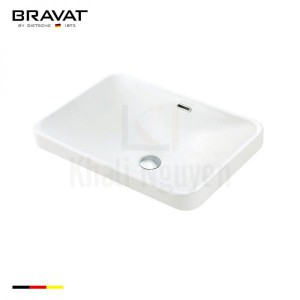 Chậu Rửa Lavabo Bravat C22332W-ENG Đặt Bàn