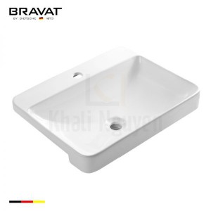 Chậu Rửa Lavabo Bravat C22377W-1-ENG Bán Âm Bàn