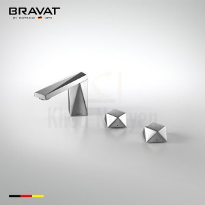 Vòi Lavabo Bravat F218102C-ENG 3 L? Nóng L?nh