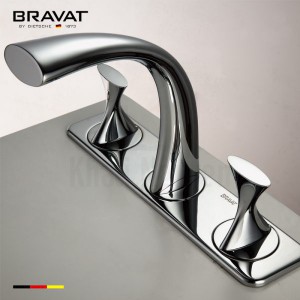Vòi Lavabo Bravat F24691C-ENG 3 L? Nóng L?nh