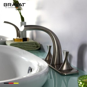 Vòi Lavabo Bravat F24691NE-ENG 3 L? Nóng L?nh