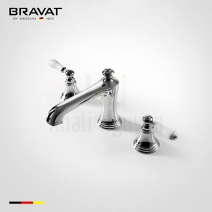 Vòi Lavabo Bravat F25193CP-ENG 3 L? Nóng L?nh