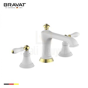 Vòi Lavabo Bravat F25193NP-BAF-ENG 3 L? Nóng L?nh