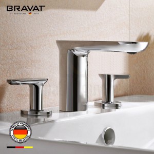 Vòi Lavabo Bravat F265104C-ENG 3 L? Nóng L?nh