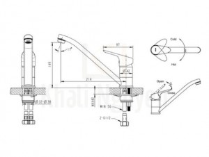 B?n V? Vòi R?a Bát Bravat F74898C-2