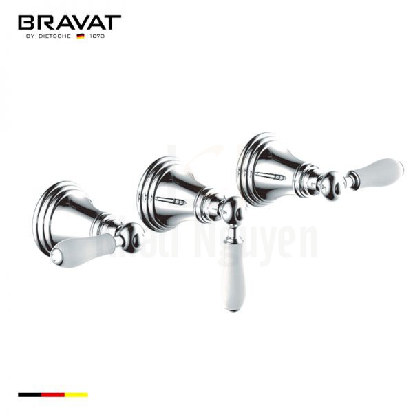 Bộ điều chỉnh nhiệt vòi xả bồn và vòi sen tắm Bravat P69223CP-ENG