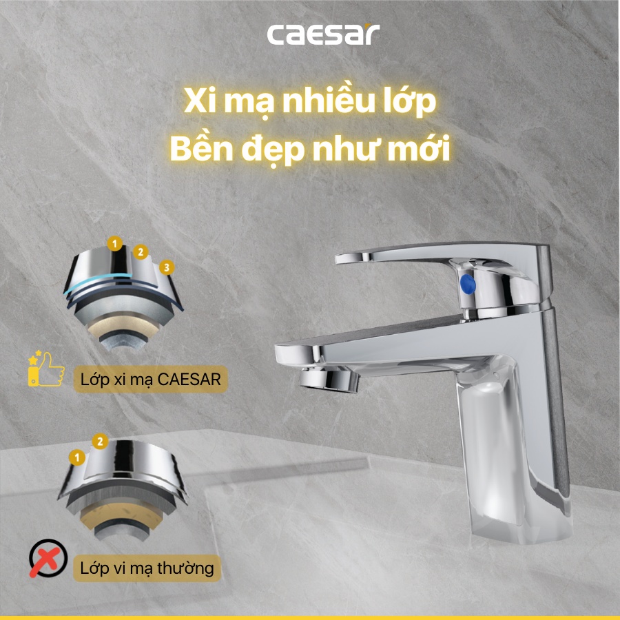 Vòi lavabo Caesar B119C - hình 2