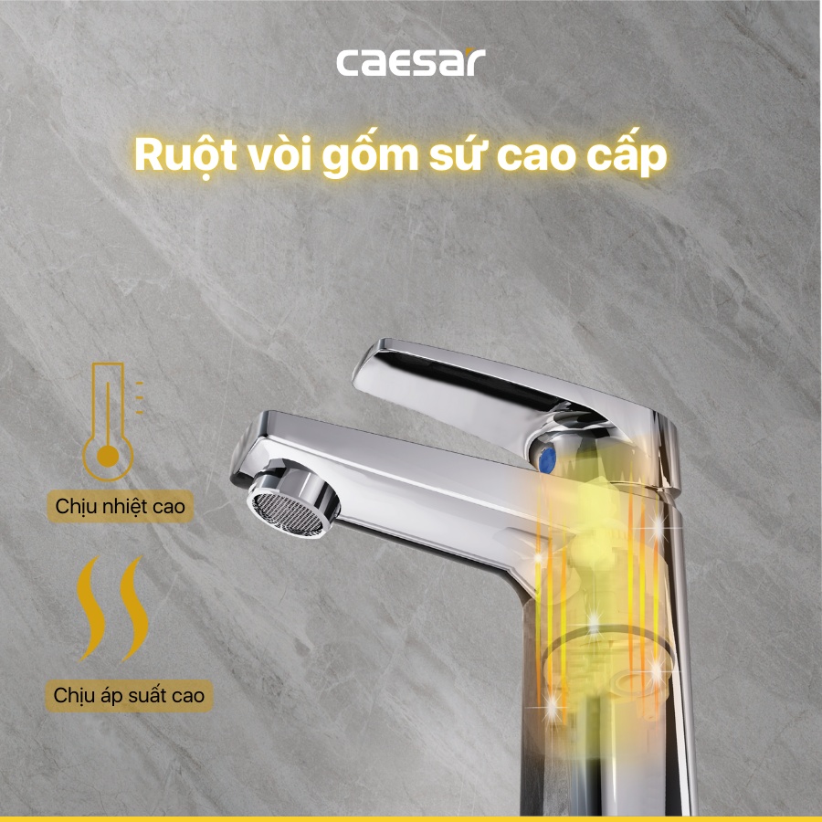 Vòi lavabo Caesar B119C - hình 4