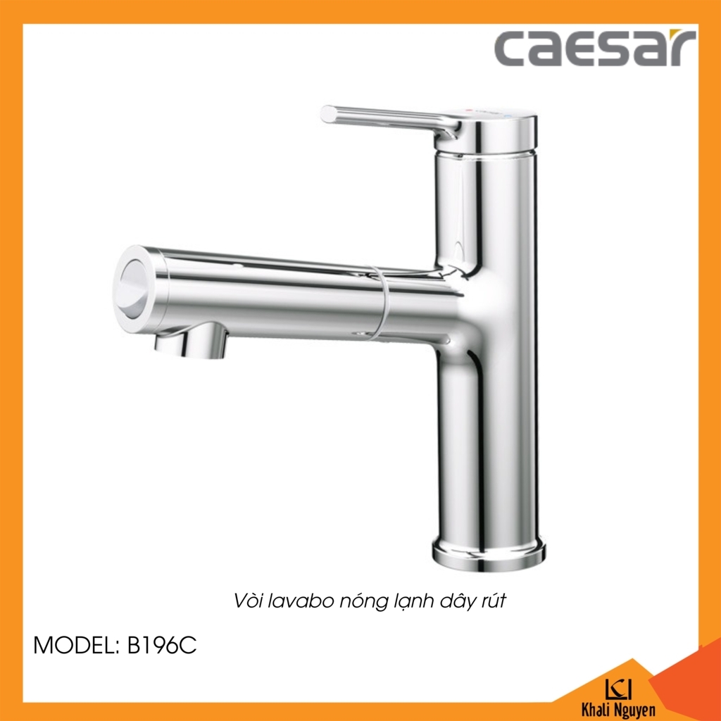 Vòi lavabo Caesar 1 lỗ B196C nóng lạnh