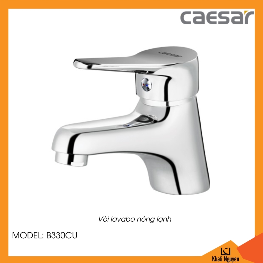 Vòi lavabo Caesar 1 lỗ B330CU nóng lạnh