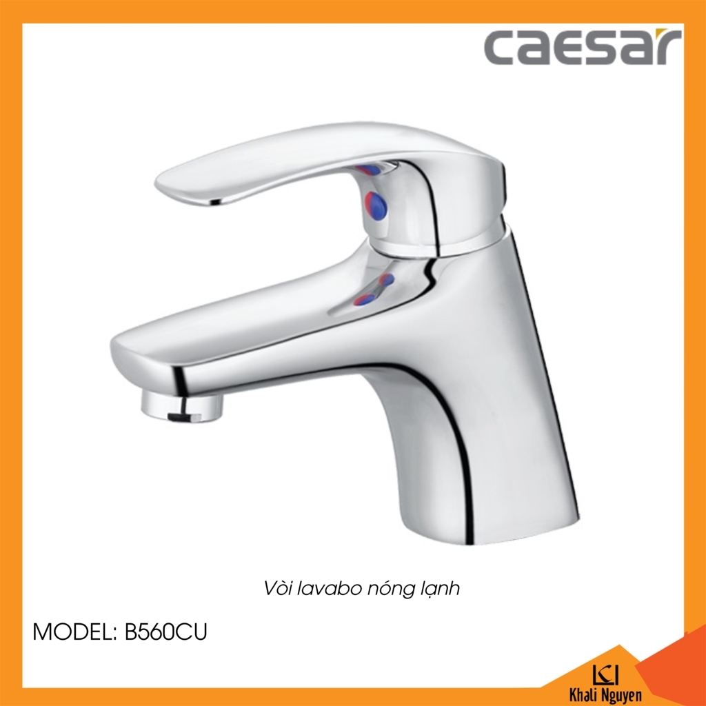 Vòi lavabo Caesar 1 lỗ B560CU nóng lạnh