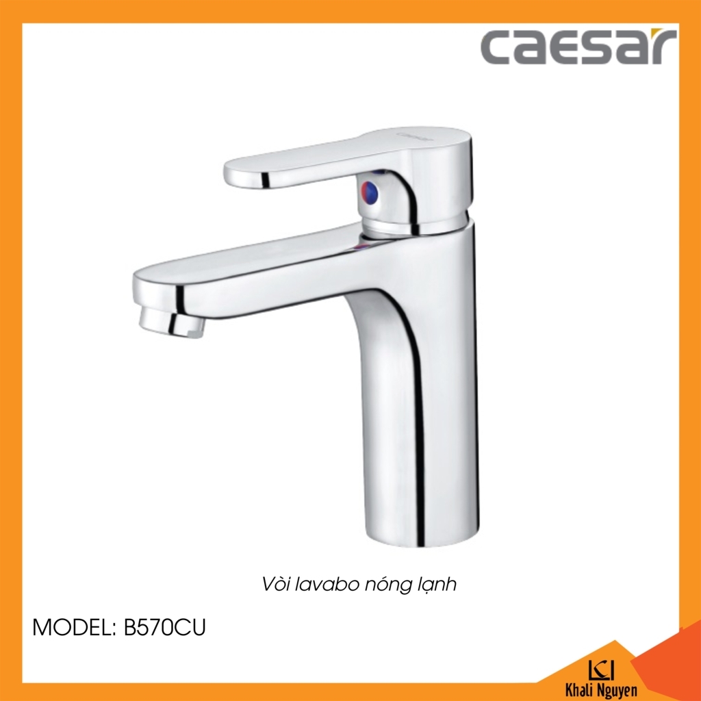 Vòi lavabo Caesar 1 lỗ B570CU nóng lạnh