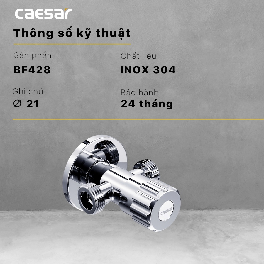 Thông tin van chữ T Caesar BF428