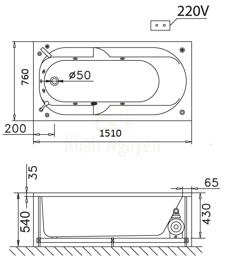 Bản vẽ kỹ thuật CAESAR MT0150