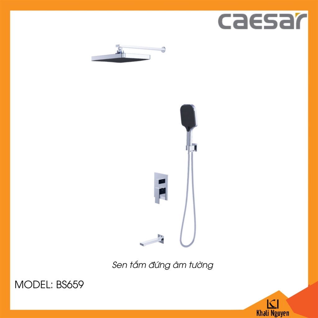 Sen tắm âm tường Caesar BS659