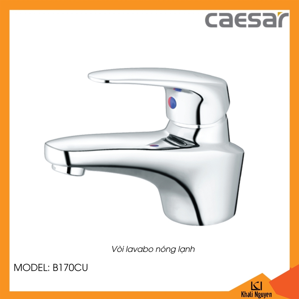 Vòi Chậu Lavabo CAESAR BT170CU Nóng Lạnh 1 Lỗ