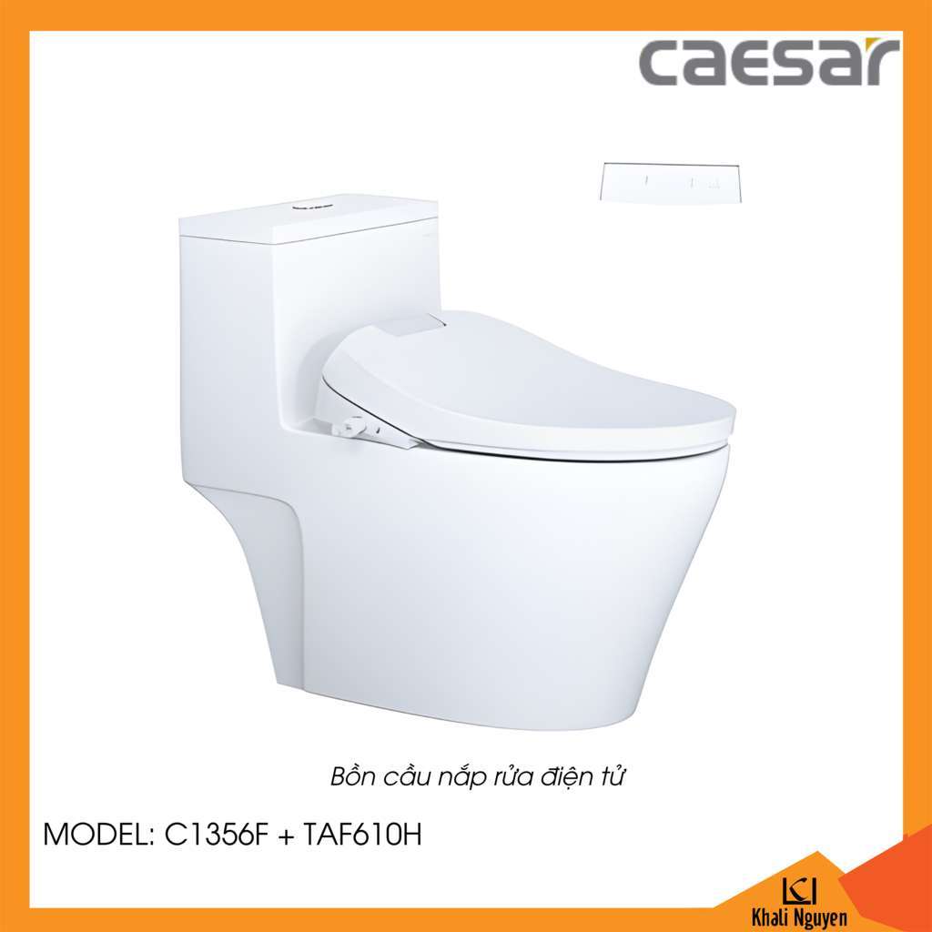 Bồn cầu nắp rửa điện tử Caesar C1356F+TAF610H