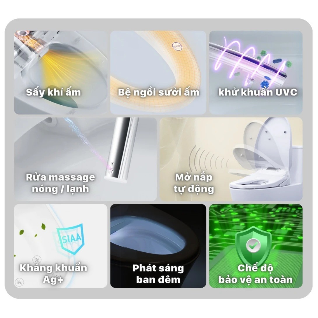 Tính năng nắp rửa TAF610H