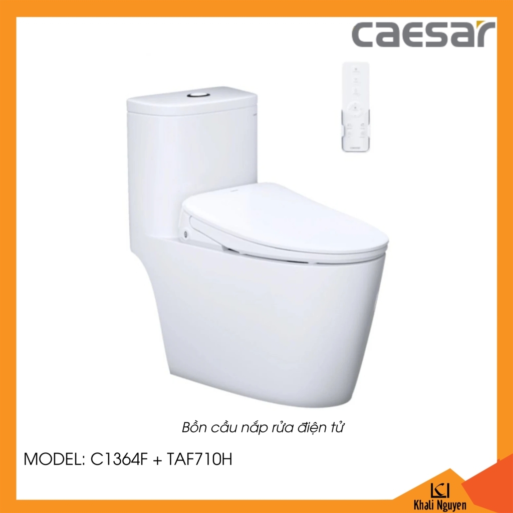 Bồn cầu nắp rửa điện tử Caesar C1364F+TAF710H