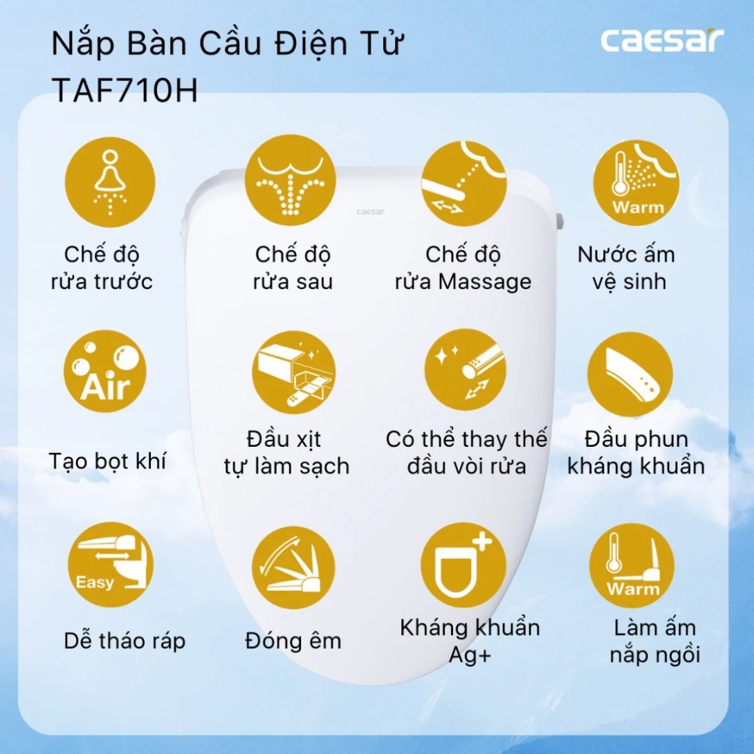 Tính năng nắp rửa điện tử TAF710H - 2