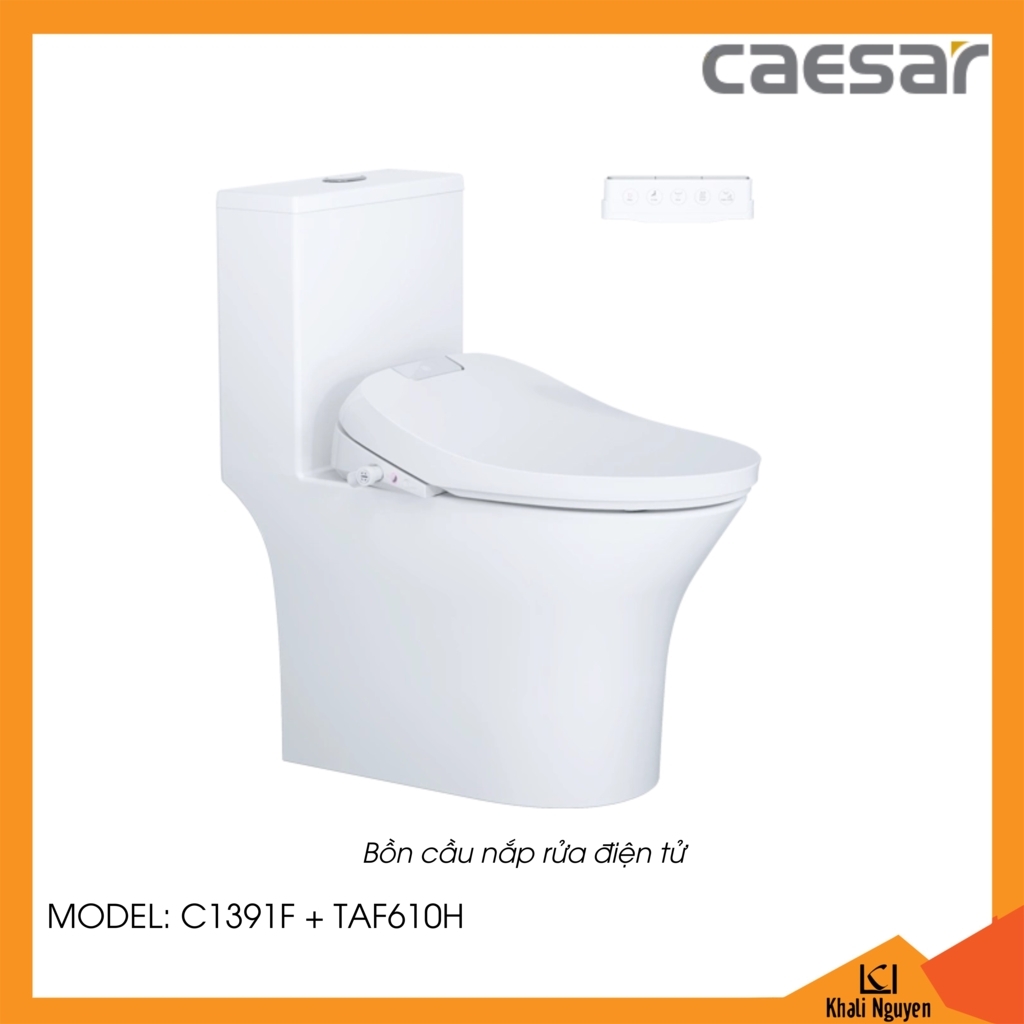 Bồn cầu nắp rửa điện tử Caesar C1391F+TAF610H