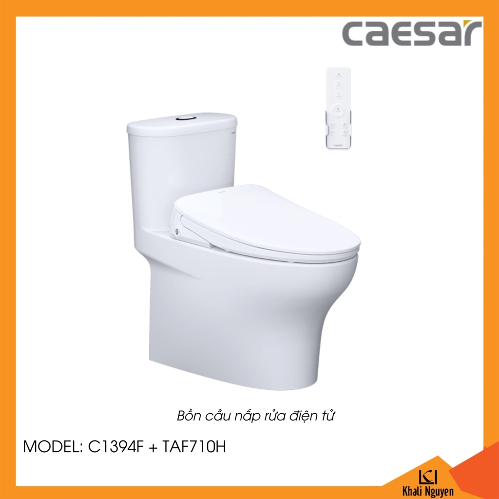 Bồn cầu nắp rửa điện tử Caesar C1394F+TAF710H