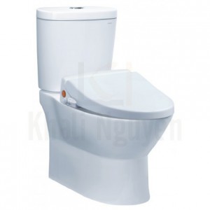 Bồn Cầu 2 Khối Caesar CD1320/TAF050 Nắp Rửa Cơ