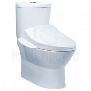 Bồn Cầu 2 Khối Caesar CD1320/TAF400H Nắp Rửa Điện Tử