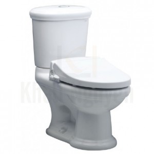 Bồn Cầu 2 Khối Caesar CD1338/TAF050 Nắp Rửa Cơ