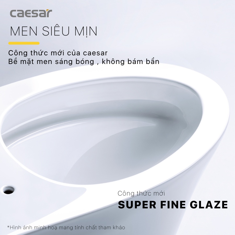 Bồn cầu Caesar CD1342 lớp men siêu mịn