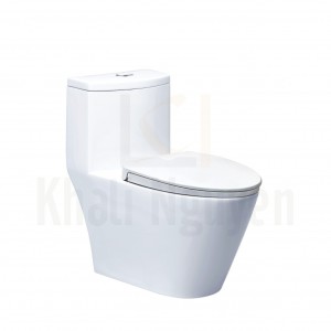 Bồn Cầu 1 Khối Caesar CD1363 Nắp Đóng Êm