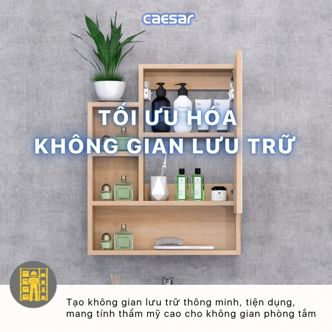 Tủ gương Caesar EM0160W7V - hình 2