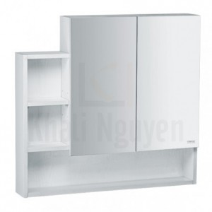 Tủ Gương Phòng Tắm Caesar EM0180V Màu Trắng