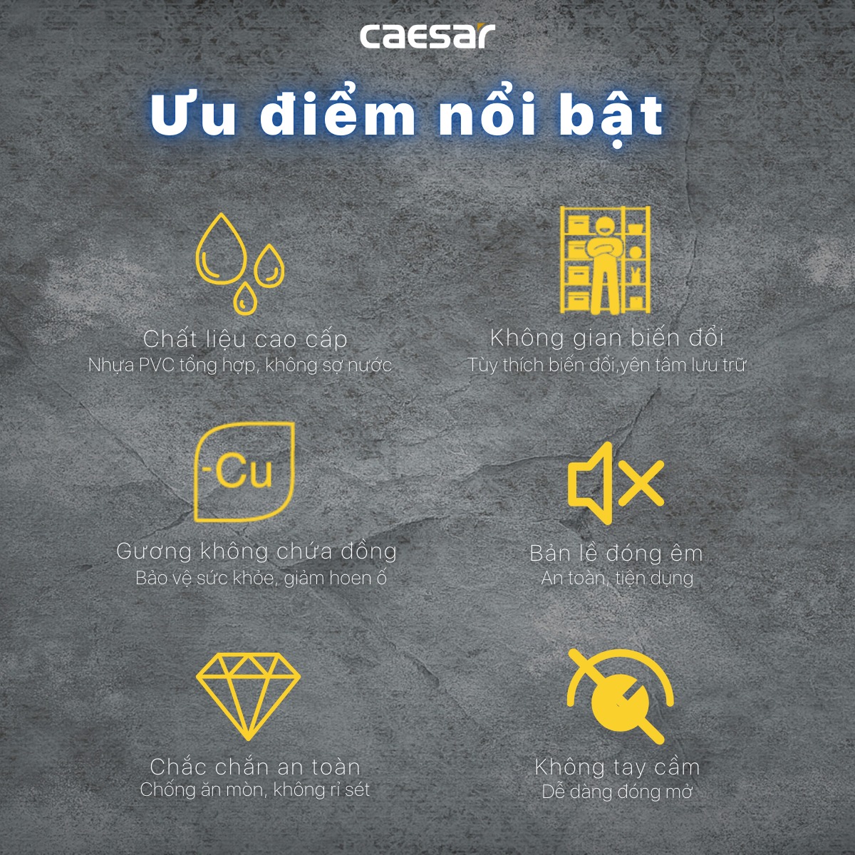 Tủ gương Caesar EM1180W7V - hình 3