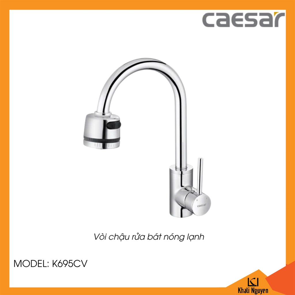 Vòi bếp nóng lạnh Caesar K695CV