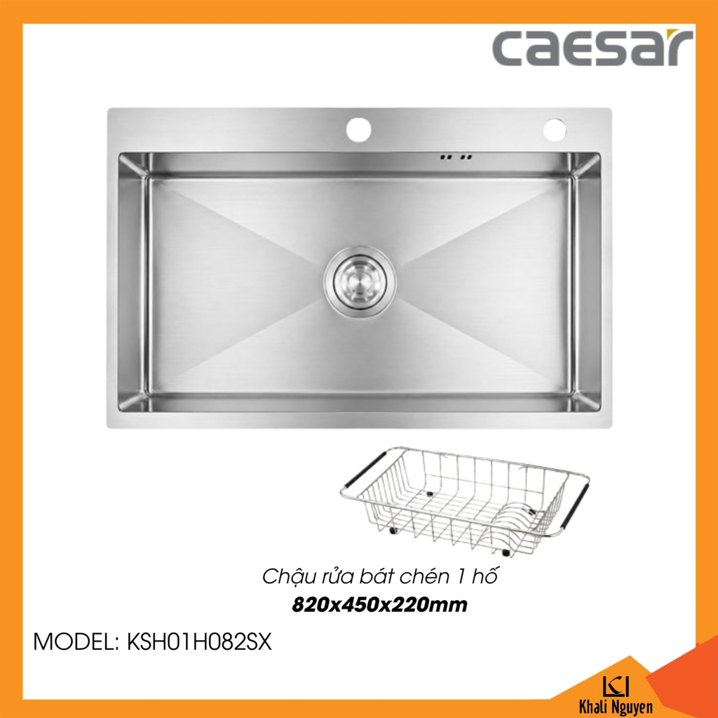 Chậu rửa bát chén Caesar KSH01H082SX