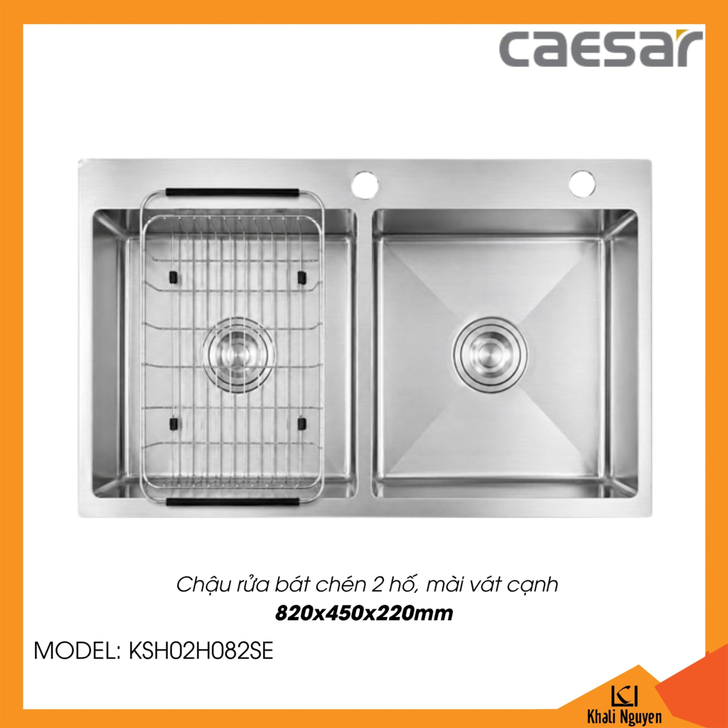 Chậu rửa bát chén Caesar KSH02H082SE