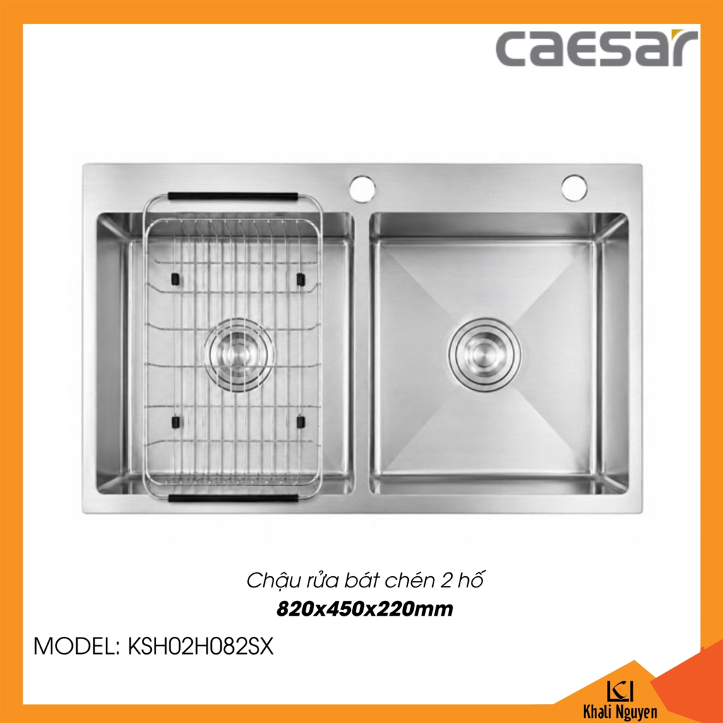 Chậu rửa bát chén Caesar KSH02H082SX