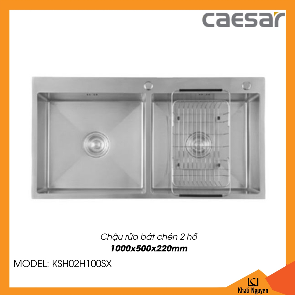 Chậu rửa bát chén Caesar KSH02H100SX