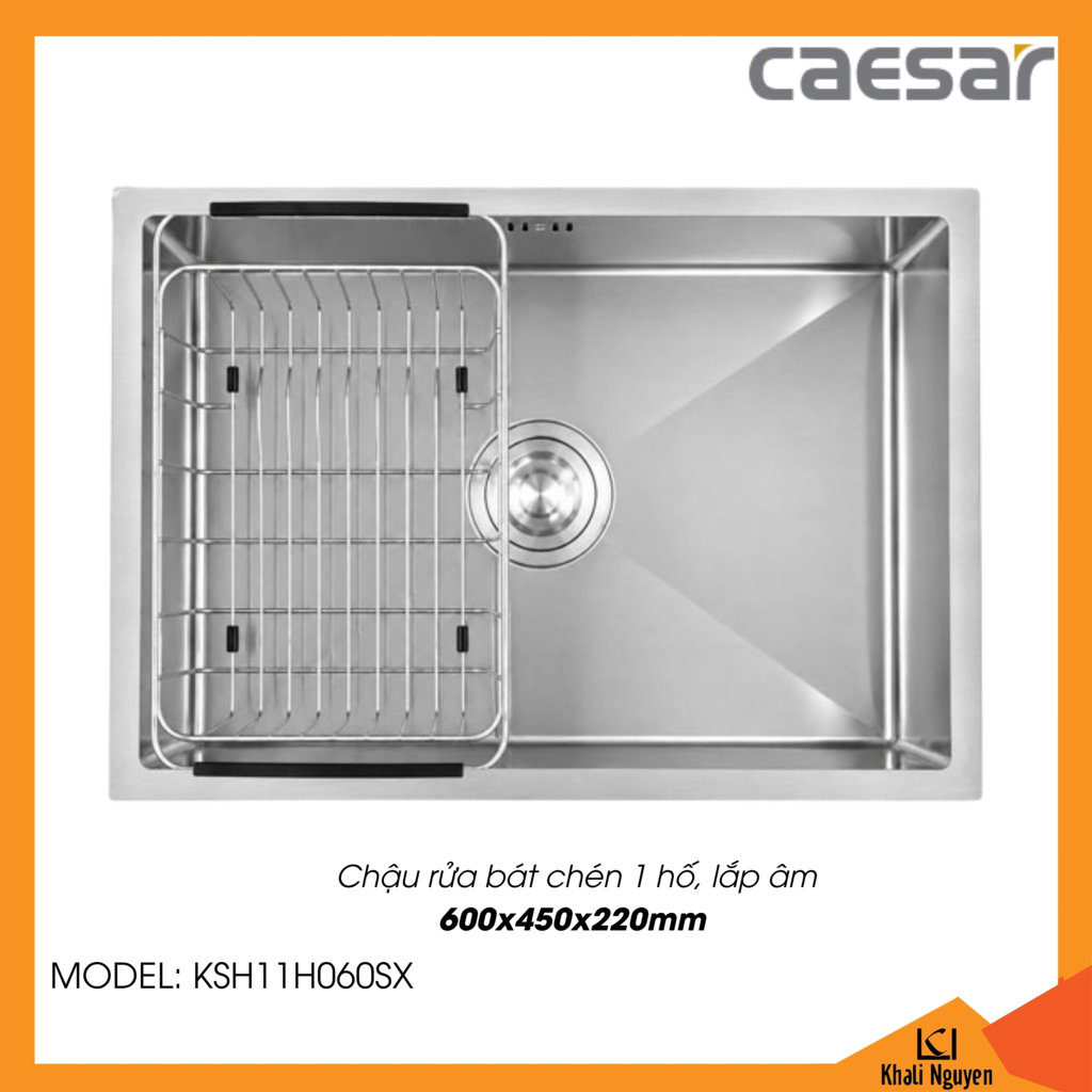 Chậu rửa bát chén Caesar KSH11H060SX