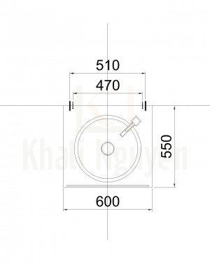 Bản Vẽ Chậu Rửa Lavabo Caesar LF5038 Dương Bàn